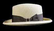 Homburg genuine Panama hat - cark ribbon